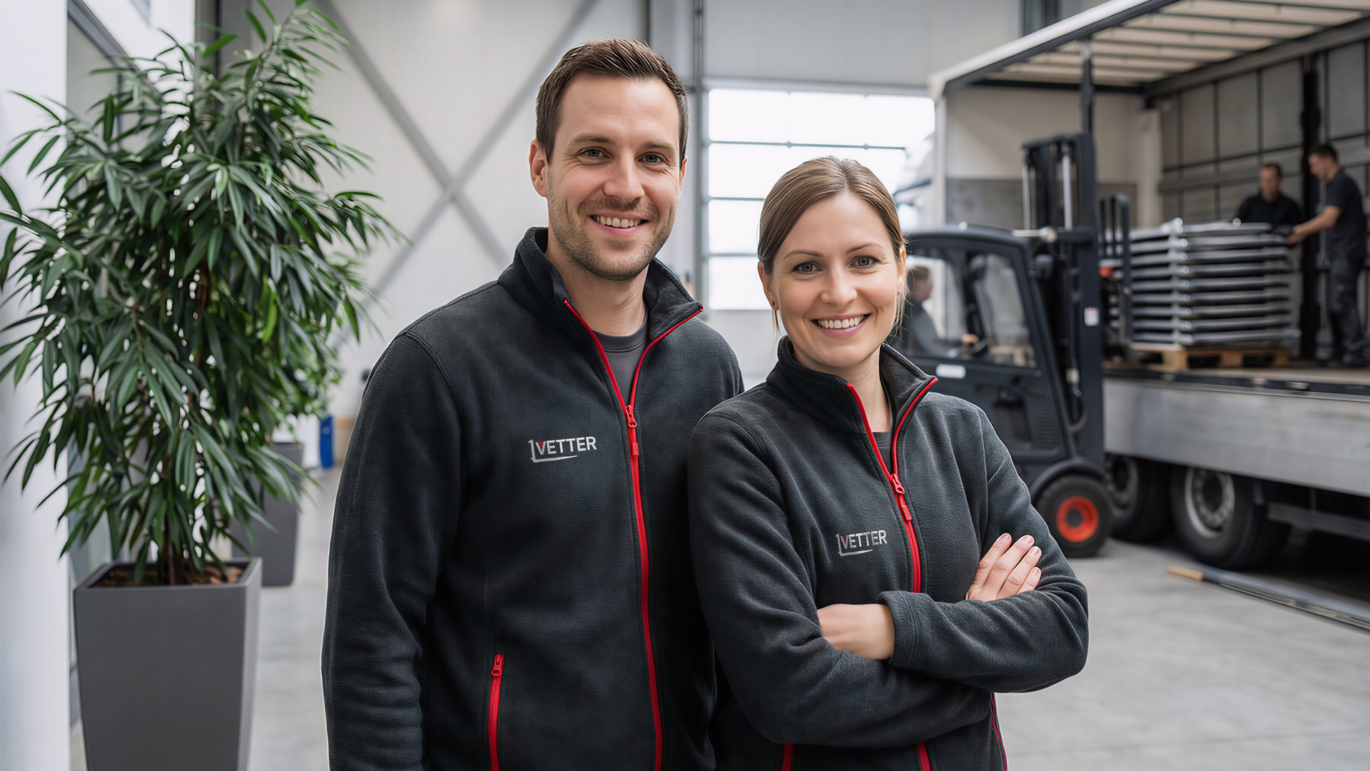 Bestickte Fleecejacken Workwear f&uuml;r Vetter GmbH